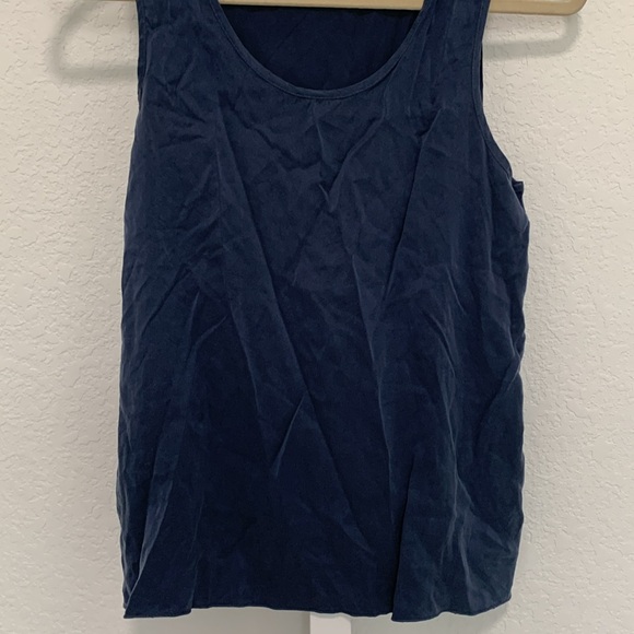 Quince Navy Blue Tank Top - Picture 3 of 8